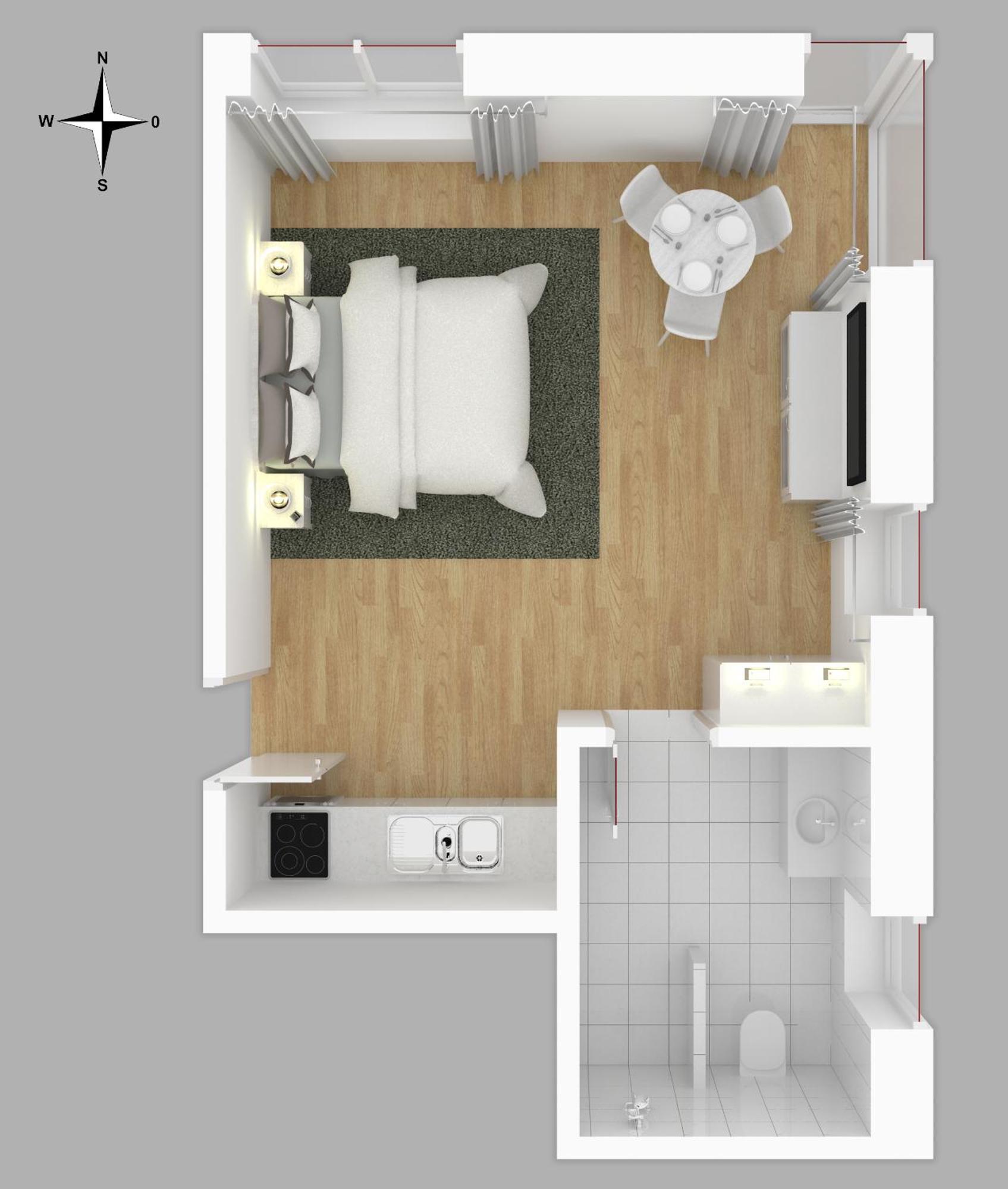 Moderne Neue Zum Wohlfuehlen Im Boardinghouse Bed & Butter Appartement *