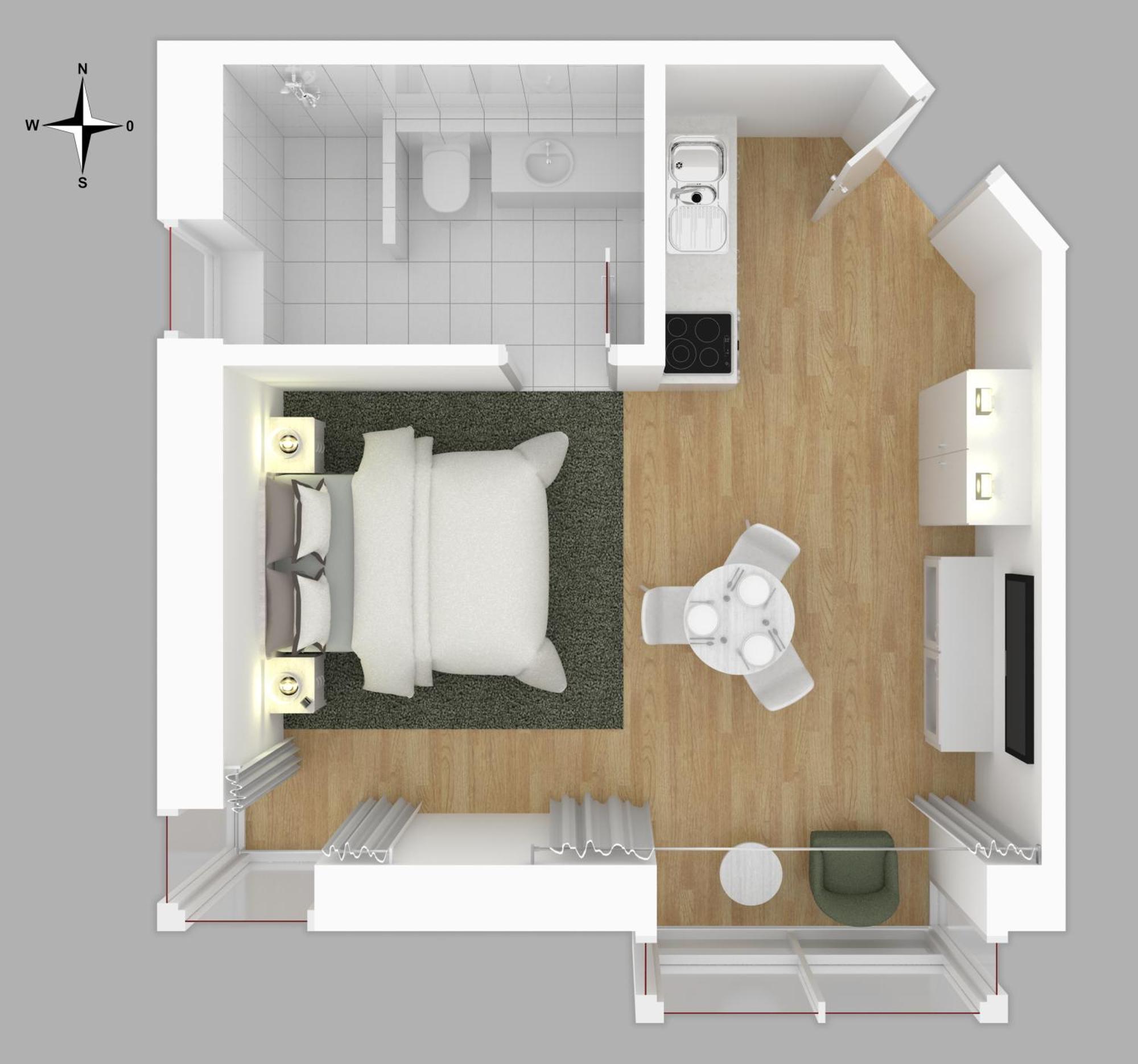 Moderne Neue Zum Wohlfuehlen Im Boardinghouse Bed & Butter Appartement Hasbergen